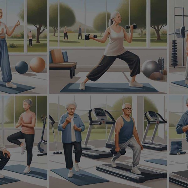 Quels exercices sont recommandés pour améliorer la coordination et l'équilibre chez les personnes âgées ?